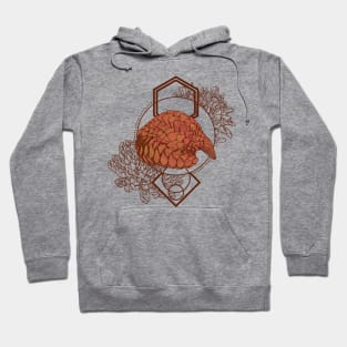 Floral Pangolin Hoodie